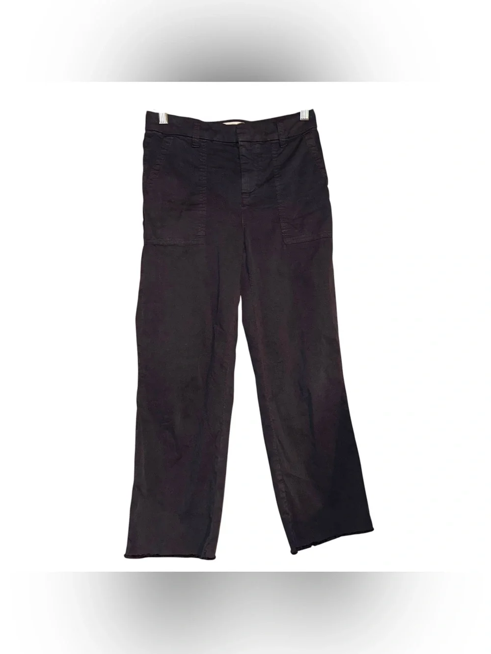 FRANK & EILEEN Blackstone Crop Utility Pants in Washed Black Classic Size 0